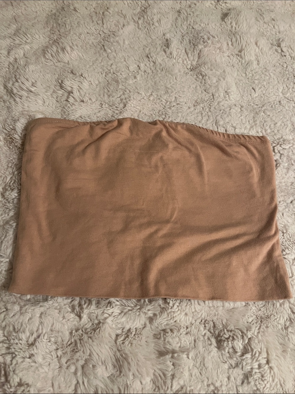Tan Crop Tube Top